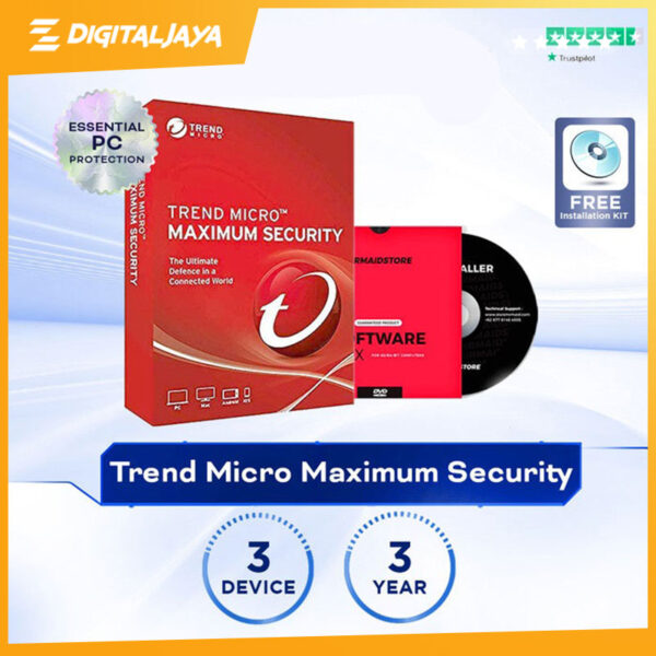 Trend Micro Maximum Security 11 - 3 Device - 3 Tahun