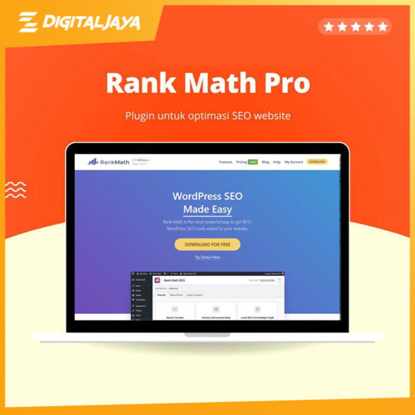 Rank Math Pro - Plugin Optimisasi SEO Website Wordpress