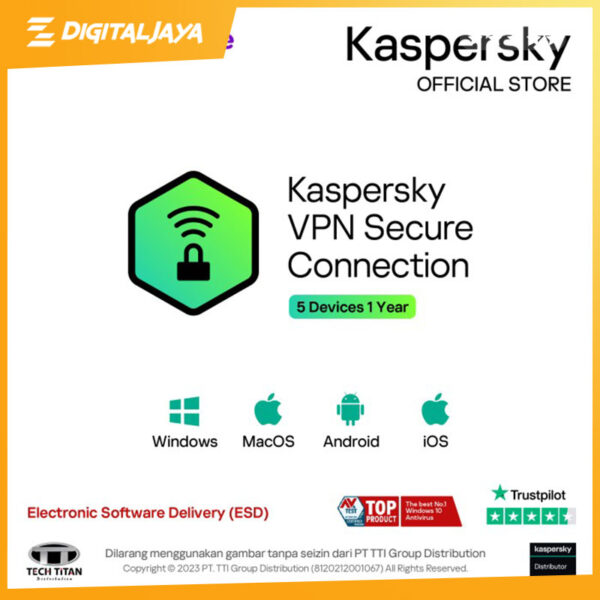 Kaspersky Secure Connection 1 Year - 5 Devices