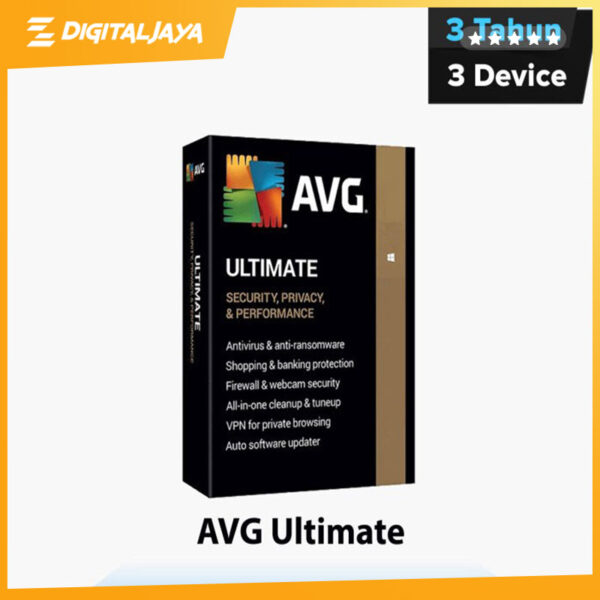 Antivirus AVG Ultimate Original Subscription 3 Tahun - 3 PC