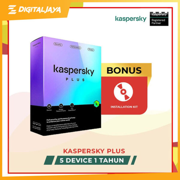 Software Kaspersky Plus Internet Security 5 User - 1 Tahun