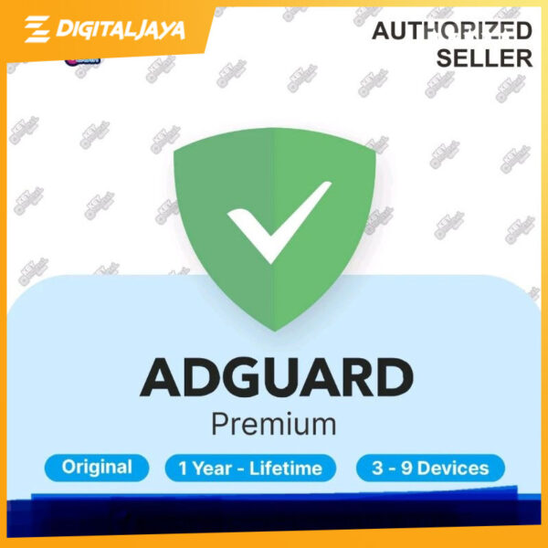 ADGUARD Premium Original Lisensi Key - 9 Devices, 1 Tahun