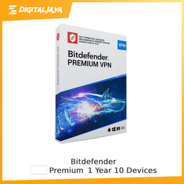 Bitdefender Premium VPN 1 Year 10 Devices