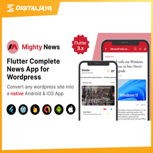 Full Flutter News App for WordPress - Build App