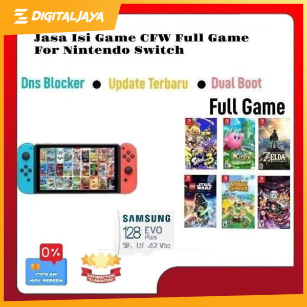 Jasa Software Game CFW FullGame - 128gb