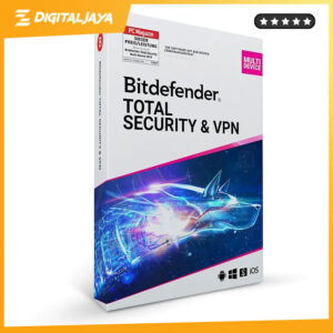 Bitdefender Total Security (5 perangkat, 1 tahun)