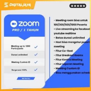 Zoom Pro Account (1 tahun)